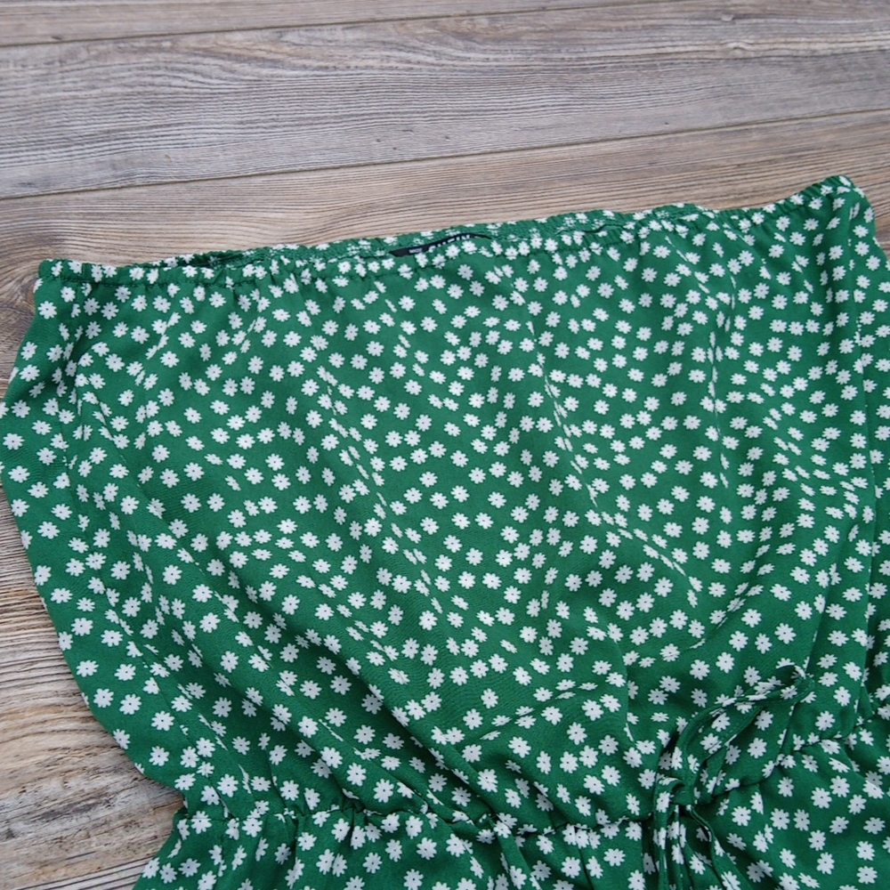 Strapless Flower Pattern Lightweight Romper Jumpe… - image 5